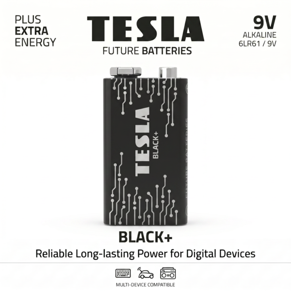 TESLA BLACK+ 9V Battery