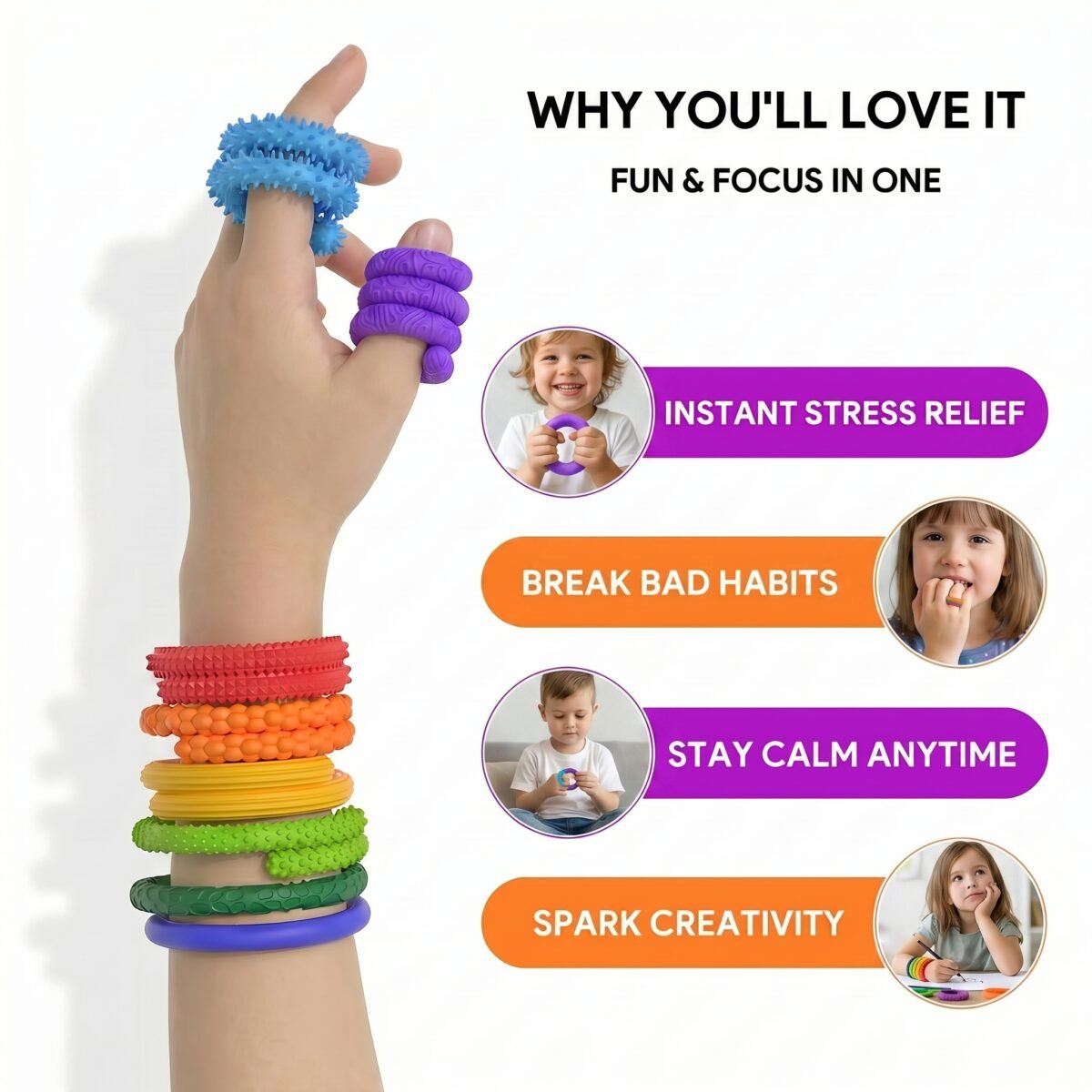 Sensory Stick Toys - 8PCS - Image 4