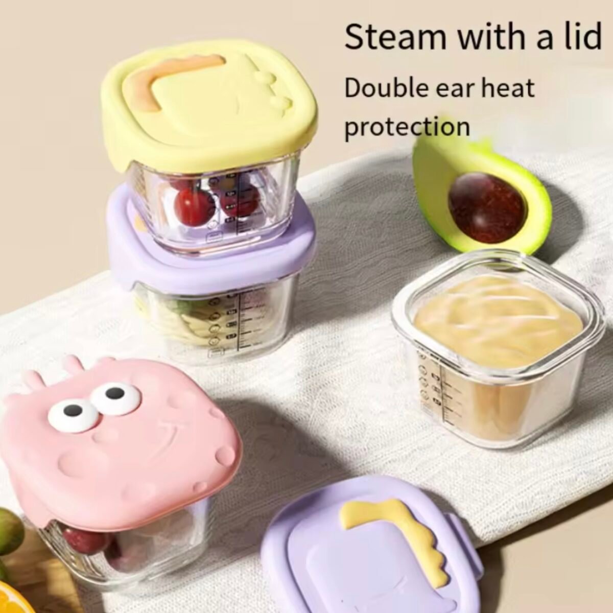 Glass Food Storage 260 ML - 1PC - Image 2