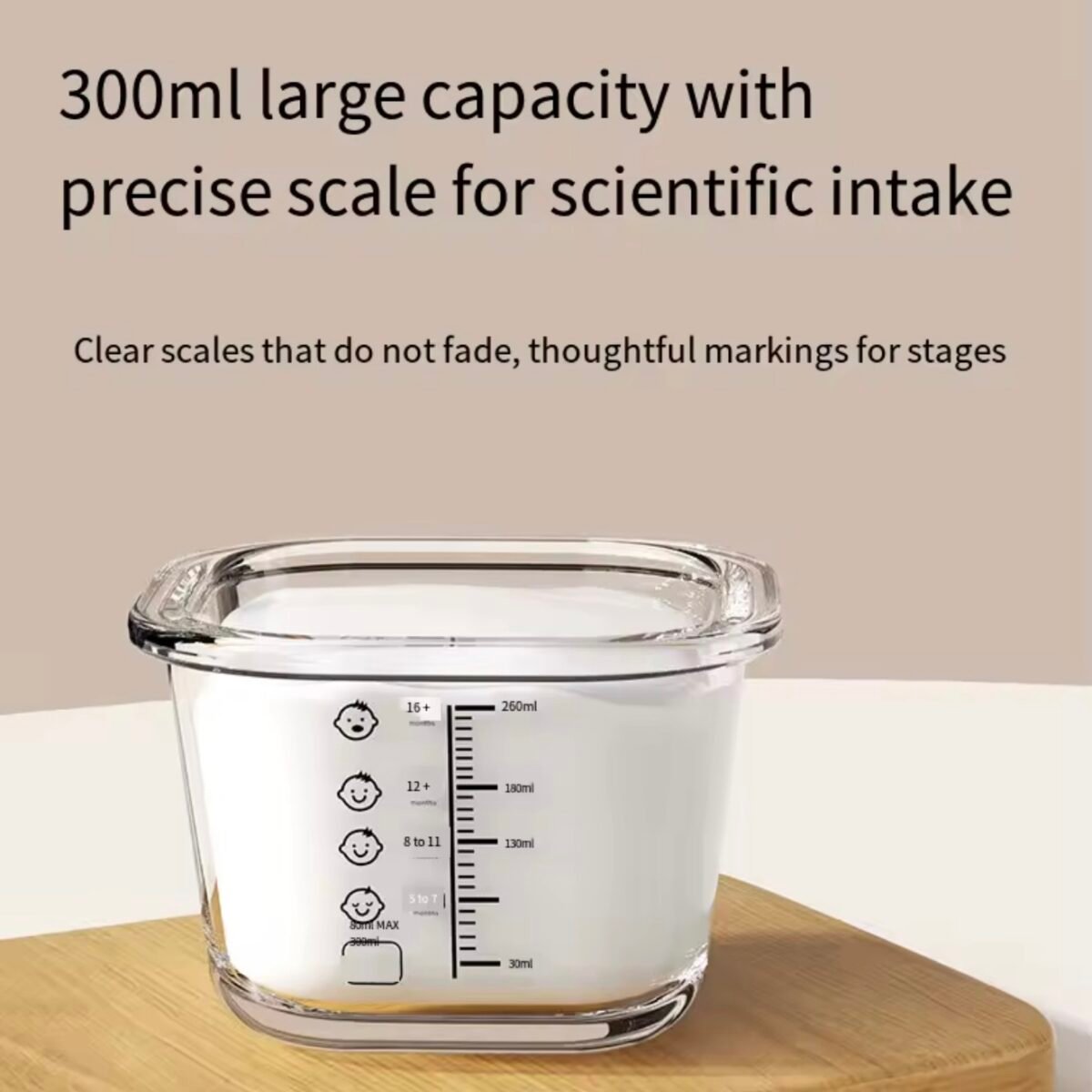 Glass Food Storage 260 ML - 1PC - Image 3